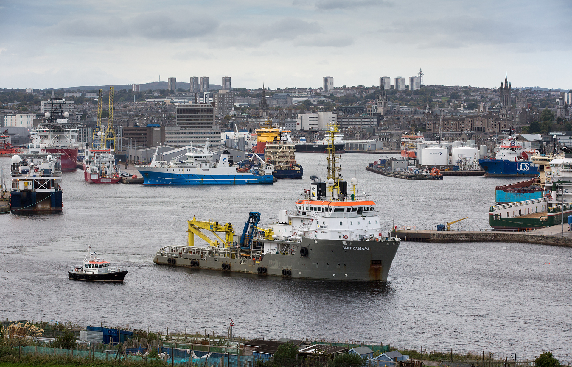 Granite city. Aberdeen was also hit by the oil industry downturn. Firm steps are now being taken to boost activity on the UKCS. (Photo: Robert Perry)