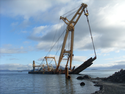 Facilities that are not going to be reused or abandoned on the field must be transported to land to an approved waste or processing facility.