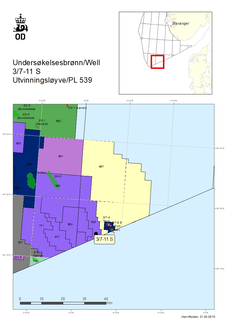 Kart over brønn 3-7-11-S