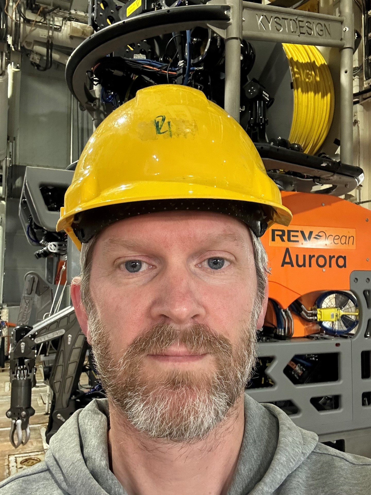 Photo of a male geologist in the Norwegian Offshore Directorate