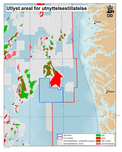 Map showing the acreage of the Exploitation Area