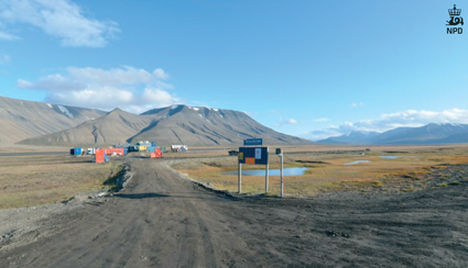 The UNIS CO2 well site in Longyearbyen, Svalbard. Photo: Sebastian Sikora.