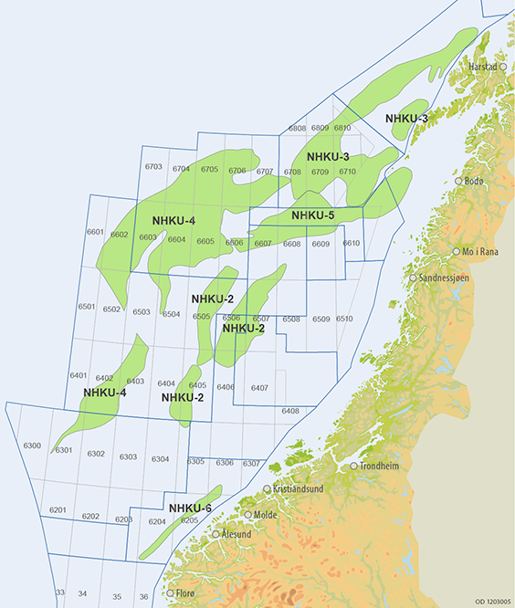 Norskehavet - øvre kritt letemodeller