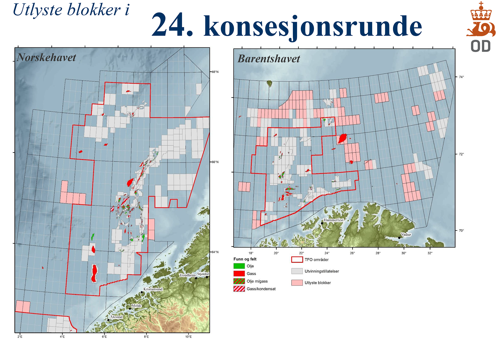 Utlyste blokker i 24. konsesjonsrunde